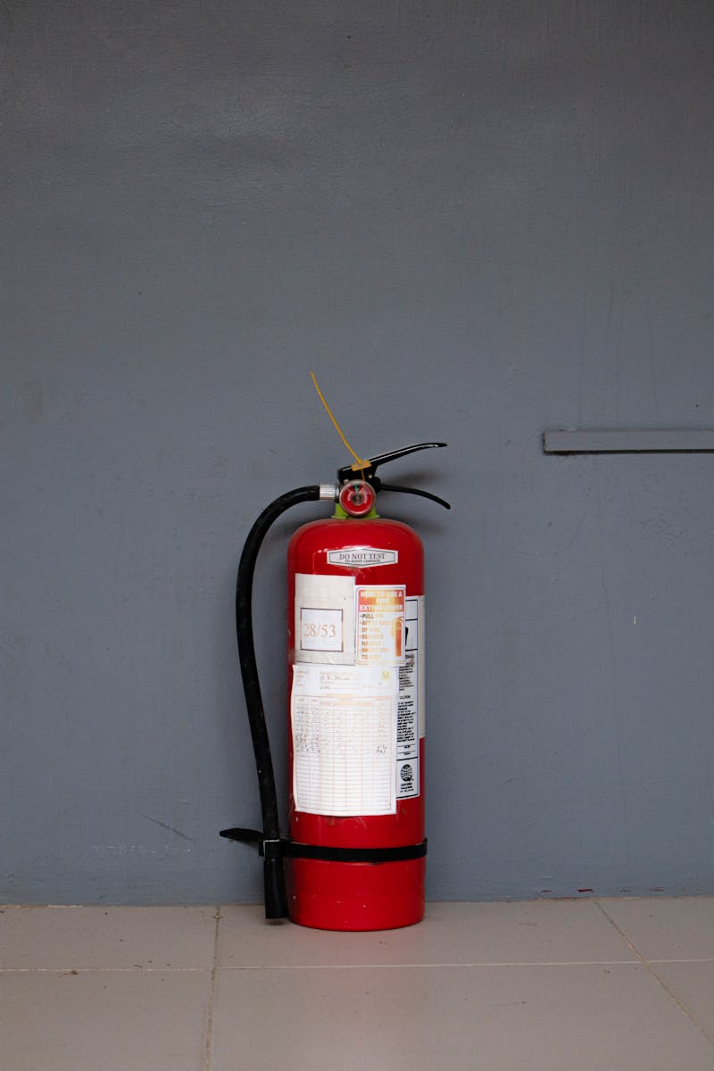 Fire risk assessment being carried out at an HMO property